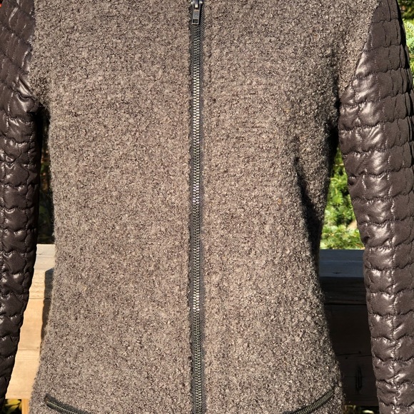 Boiled wool sweater coat size small - Picture 2 of 6